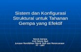 Sistem dan Konfigurasi Struktural untuk Tahanan Gempa yang Efektif