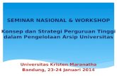 Universitas Kristen Maranatha Bandung, 23-24 Januari 2014