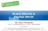 Brand ( Merek ) & Ekuitas Merek