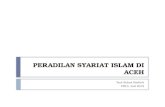 PERADILAN SYARIAT ISLAM DI ACEH