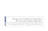 Design and Analysis of Algorithm Decrease and  Conquer Algorithm
