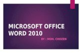 MICROSOFT OFFICE WORD  2010