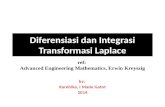 Diferensiasi dan Integrasi Transformasi  Laplace