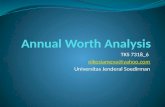 Annual  Worth Analysis