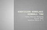 Koefisien Korelasi  Kendall Tau