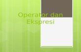 Operator  dan Ekspresi