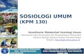 SOSIOLOGI UMUM  (KPM 130)