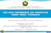 Yogyakarta, 7 – 9 November 2 01 3
