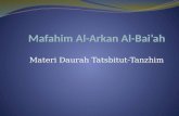 Mafahim  Al- Arkan  Al- Bai’ah