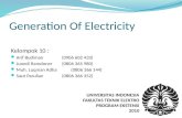 Generation Of Electricity
