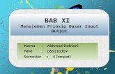 BAB XI  Manajemen Prinsip Dasar  Input Output
