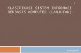 Klasifikasi Sistem Informasi berbasis Komputer  ( Lanjutan )