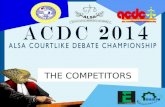 The Competitors of ACDC 2014