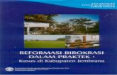 Reformasi Birokrasi Dalam Praktek : Kasus di Kabupaten Jembrana