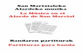 Música del alarde de San Marcial / Bandaren partiturak
