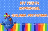 kit festa imprimível - Galinha Pintadinha