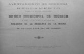 1897 Reglamento para la reorganización de la Banda Municipal de Música de Córdoba