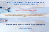 Fluid and Electrolite Rescusitation