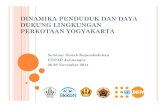 Pararel Session-I Kelas B - Dinamika Penduduk Dan Daya Dukung Lingkungan Perkotaan Yogyakarta Gilang Adinugroho
