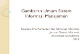 Gambaran Umum Sistem Informasi Manajemen
