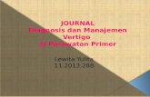 -Journal Diagnosis & Manajemen Vertigo Di Perawatan Primer