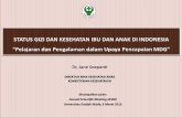 Status Gizi Dan Kesehatan Anak Di Indonesia (Kemenkes RI) Januari 2015