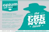 OPIUM #44 NOVEMBER 2013 | THE PSEUDONYM ISSUE