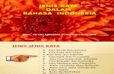 Jenis Kata Bahasa Indonesia