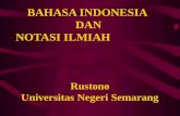 Bahasa Indonesia Dan Notasi