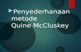 Penyederhanaan Metode Quine McCluskey