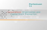 1 Corporations: Organization and Capital Stock Transaction Pertemuan 11.