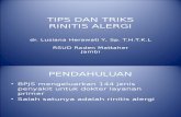 Tips Dan Trik Menegakkan Diagnosis Rinitis Alergi