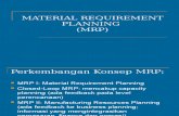 9. Material Requirement Planning