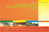 Statistik Daerah Kecamatan Miri Manasa 2014