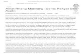 Amat Rhang Manyang (Cerita Rakyat Dari Aceh) - KOMPASIANA