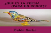 Qué Es La Poesía Para Un Robot