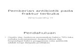 Presentasi Pamberian Antibiotik Pada Fr Terbuka