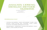 Analisis Lereng Dengan Metode Numerik - Handika Nugraha( 212150018)