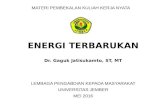 Materi TTG Energi Terbarukan Gaguk2016
