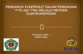 Pengaruh Elektolit Dalam Pemisahan Tcmo Melalui Metoda Elektrodeposisi