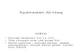 Syahadah Al-Haq Ppt 2