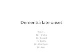 Dementia Late Onset