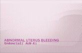 Abnormal Uterus Bleeding Aub-e