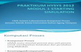 Modul 1 HYSYS Intoduction