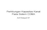 Kapasitas Kanal pada Sistem CDMA