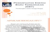 Pemanfaatan Energi Baru Terbarukan (EBT)