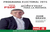 Programa Electoral Municipales 2015 PSOE Mengíbar