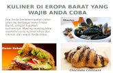 Kuliner di Eropa Barat Yang Wajib Anda Coba
