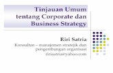 Tinjauan Umum tentang Corporate dan Business Strategy