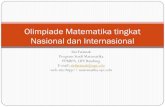 Olimpiade Matematika tingkat Nasional dan Internasional